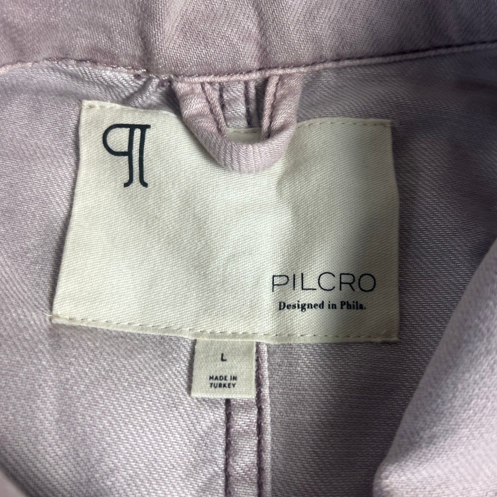 Antropologie PILCRO Utility Dress Women's‎ Large Button Front Pink - Picture 5 of 15